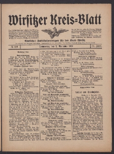 Wirsitzer Kreis-Blatt: Amtliches Publikationsorgan f&uuml;r den Kreis Wirsitz 1910.11.03 Jg.66 Nr129