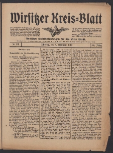 Wirsitzer Kreis-Blatt: Amtliches Publikationsorgan f&uuml;r den Kreis Wirsitz 1910.11.08 Jg.66 Nr131