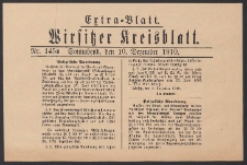 Wirsitzer Kreis-Blatt: Amtliches Publikationsorgan f&uuml;r den Kreis Wirsitz 1910.12.10 Jg.66 Nr145a Extra-Blatt