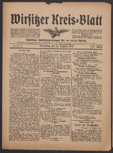 Wirsitzer Kreis-Blatt: Amtliches Publikationsorgan f&uuml;r den Kreis Wirsitz 1910.12.15 Jg.66 Nr147