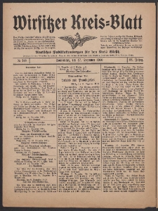 Wirsitzer Kreis-Blatt: Amtliches Publikationsorgan f&uuml;r den Kreis Wirsitz 1910.12.17 Jg.66 Nr148