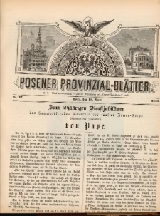 Posener Provinzial-Bl&auml;tter 1880.04.18 Nr17