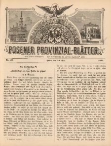 Posener Provinzial-Bl&auml;tter 1881.05.29 Nr22