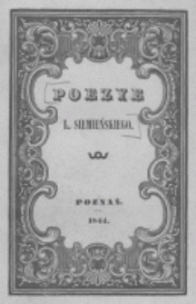 Poezye Luciana Siemieńskiego