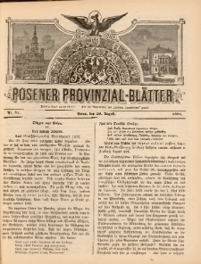 Posener Provinzial-Bl&auml;tter 1881.08.28 Nr35
