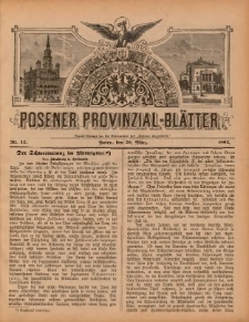 Posener Provinzial-Bl&auml;tter 1892.03.20 Nr12