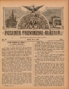 Posener Provinzial-Bl&auml;tter 1892.05.08 Nr19