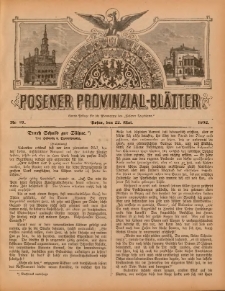Posener Provinzial-Bl&auml;tter 1892.05.22 Nr21