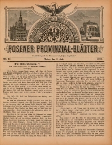Posener Provinzial-Bl&auml;tter 1892.07.03 Nr27