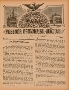 Posener Provinzial-Bl&auml;tter 1892.07.17 Nr29