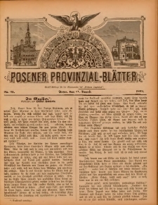 Posener Provinzial-Bl&auml;tter 1892.08.14 Nr33