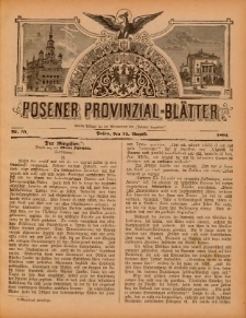 Posener Provinzial-Bl&auml;tter 1892.08.21 Nr34