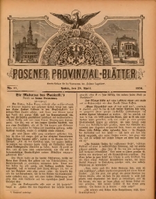 Posener Provinzial-Bl&auml;tter 1893.04.23 Nr17