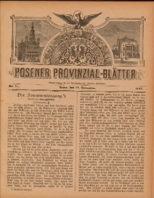 Posener Provinzial-Bl&auml;tter 1893.11.19 Nr47