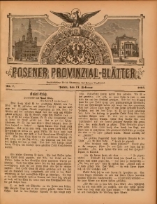 Posener Provinzial-Bl&auml;tter 1895.02.17 Nr7