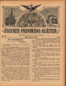 Posener Provinzial-Bl&auml;tter 1895.04.28 Nr17