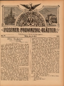 Posener Provinzial-Bl&auml;tter 1895.06.23 Nr25