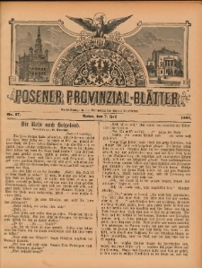 Posener Provinzial-Bl&auml;tter 1895.07.07 Nr27