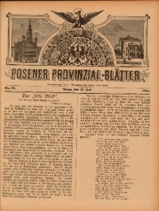 Posener Provinzial-Bl&auml;tter 1895.07.21 Nr29