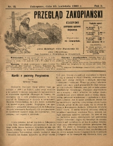 Przegląd Zakopiański : czasopismo poświęcone sprawom miejscowym. 1900.04.19 R.2 Nr16