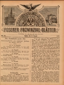 Posener Provinzial-Bl&auml;tter 1895.08.11 Nr32