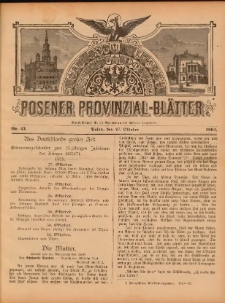Posener Provinzial-Bl&auml;tter 1895.10.27 Nr43
