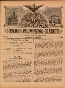 Posener Provinzial-Bl&auml;tter 1895.11.10 Nr45