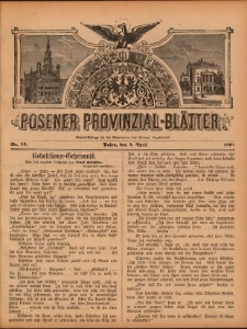 Posener Provinzial-Bl&auml;tter 1897.04.04 Nr14