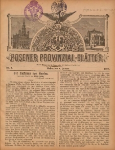 Posener Provinzial-Bl&auml;tter 1898.01.01 Nr1