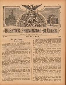 Posener Provinzial-Bl&auml;tter 1898.08.14 Nr33
