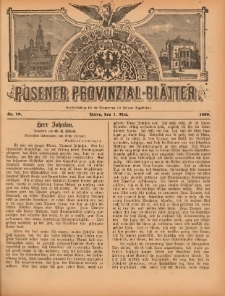 Posener Provinzial-Bl&auml;tter 1899.05.07 Nr19