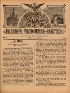 Posener Provinzial-Bl&auml;tter 1899.08.06 Nr32