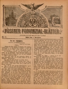 Posener Provinzial-Bl&auml;tter 1899.11.05 Nr45
