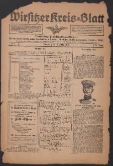 Wirsitzer Kreis-Blatt: Amtliches Publikationsorgan f&uuml;r den Kreis Wirsitz 1914.01.08 Jg.70 Nr3