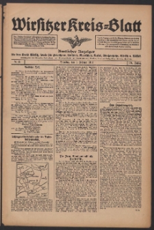 Wirsitzer Kreis-Blatt: Amtliches Publikationsorgan f&uuml;r den Kreis Wirsitz 1914.02.03 Jg.70 Nr14