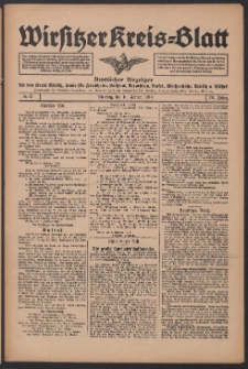 Wirsitzer Kreis-Blatt: Amtliches Publikationsorgan für den Kreis Wirsitz 1914.02.10 Jg.70 Nr17