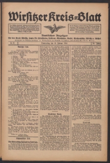 Wirsitzer Kreis-Blatt: Amtliches Publikationsorgan f&uuml;r den Kreis Wirsitz 1914.02.19 Jg.70 Nr21