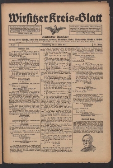 Wirsitzer Kreis-Blatt: Amtliches Publikationsorgan f&uuml;r den Kreis Wirsitz 1914.03.05 Jg.70 Nr27