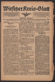 Wirsitzer Kreis-Blatt: Amtliches Publikationsorgan für den Kreis Wirsitz 1914.03.17 Jg.70 Nr32