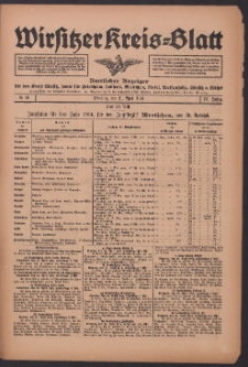 Wirsitzer Kreis-Blatt: Amtliches Publikationsorgan für den Kreis Wirsitz 1914.04.21 Jg.70 Nr46