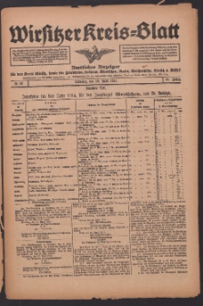 Wirsitzer Kreis-Blatt: Amtliches Publikationsorgan für den Kreis Wirsitz 1914.04.28 Jg.70 Nr49