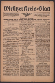 Wirsitzer Kreis-Blatt: Amtliches Publikationsorgan für den Kreis Wirsitz 1914.05.05 Jg.70 Nr52