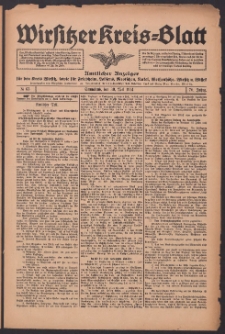 Wirsitzer Kreis-Blatt: Amtliches Publikationsorgan für den Kreis Wirsitz 1914.05.30 Jg.70 Nr63