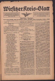 Wirsitzer Kreis-Blatt: Amtliches Publikationsorgan für den Kreis Wirsitz 1914.06.11 Jg.70 Nr67