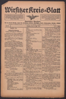 Wirsitzer Kreis-Blatt: Amtliches Publikationsorgan für den Kreis Wirsitz 1914.06.16 Jg.70 Nr69