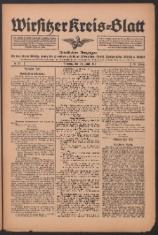 Wirsitzer Kreis-Blatt: Amtliches Publikationsorgan für den Kreis Wirsitz 1914.06.23 Jg.70 Nr72