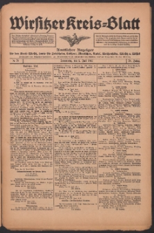 Wirsitzer Kreis-Blatt: Amtliches Publikationsorgan f&uuml;r den Kreis Wirsitz 1914.07.02 Jg.70 Nr76