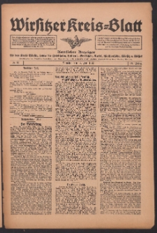 Wirsitzer Kreis-Blatt: Amtliches Publikationsorgan f&uuml;r den Kreis Wirsitz 1914.07.14 Jg.70 Nr81