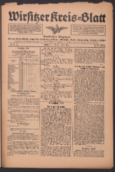 Wirsitzer Kreis-Blatt: Amtliches Publikationsorgan f&uuml;r den Kreis Wirsitz 1914.07.23 Jg.70 Nr85