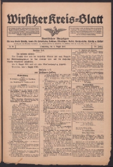 Wirsitzer Kreis-Blatt: Amtliches Publikationsorgan f&uuml;r den Kreis Wirsitz 1914.08.06 Jg.70 Nr91